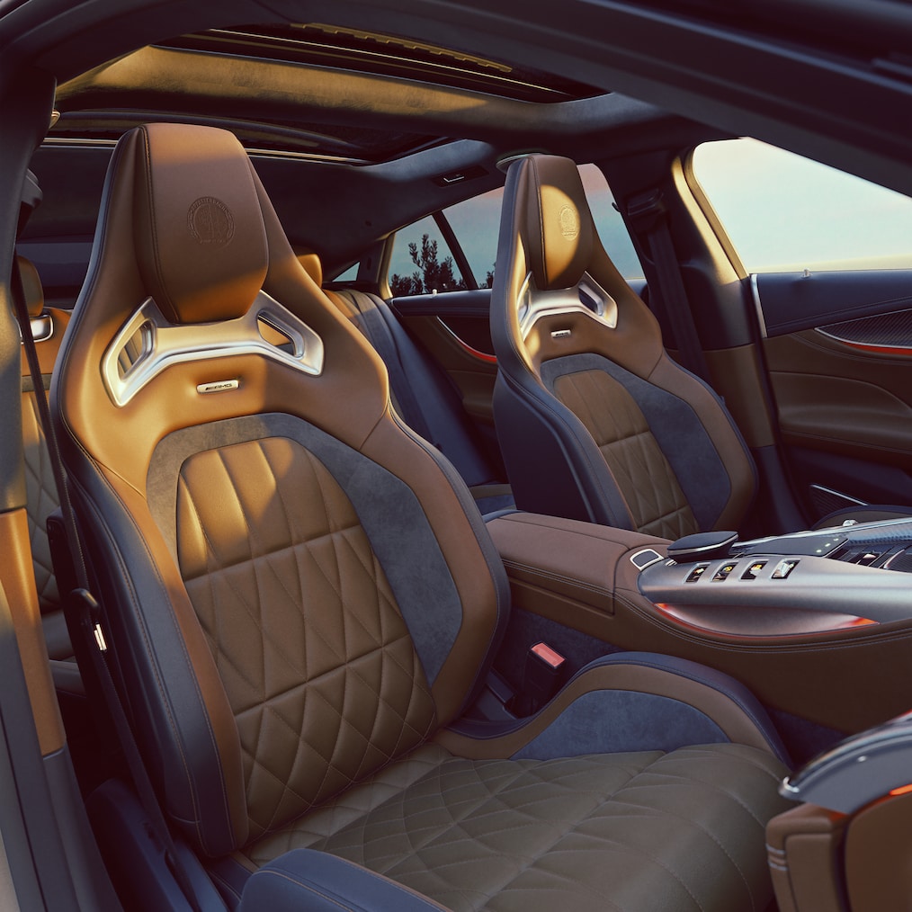 AMG options for the Mercedes-AMG 4 Door Coupé or MANUFAKTUR paint finishes / interior features.