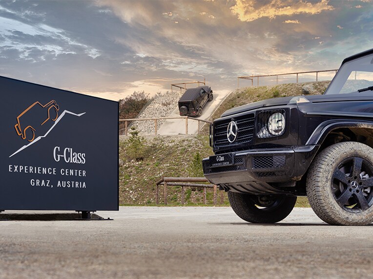 A front view of the G-Class from Mercedes-Benz.