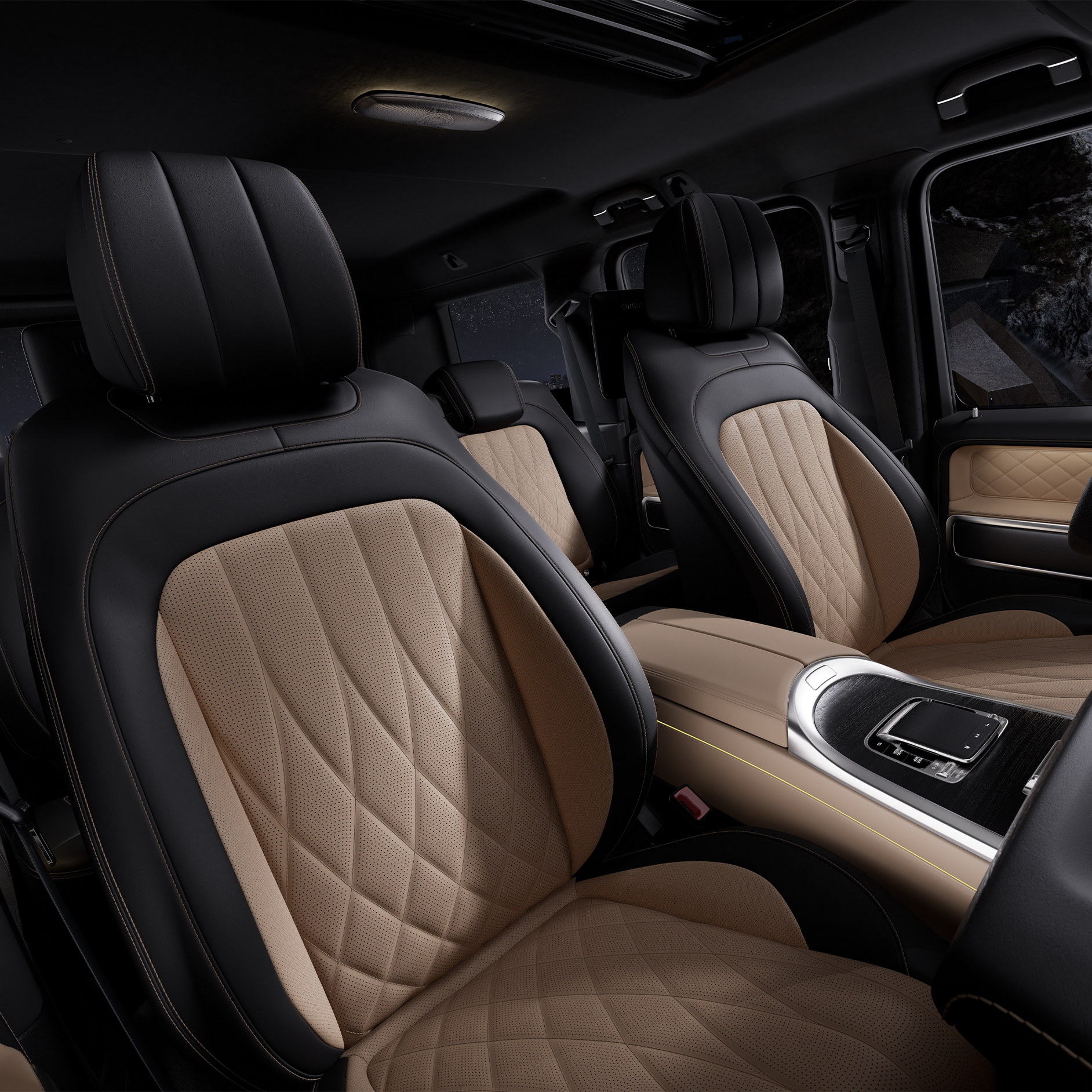 Insurance | G-Class | Mercedes-Benz The interior of the Mercedes-Benz G-Class.