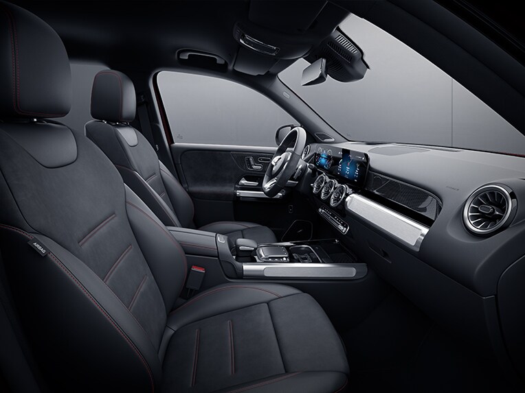 The Mercedes GLB interior with AMG Line Interior.