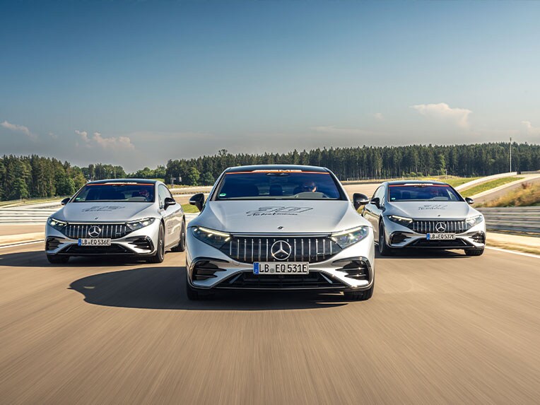 Front view of a Mercedes-AMG vehicle.