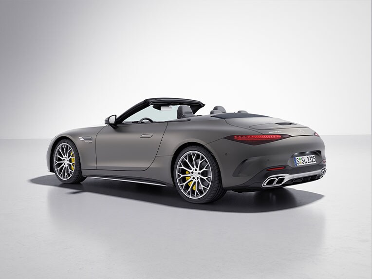 The exterior of the Mercedes-AMG SL Roadster with AMG Aerodynamics Package.