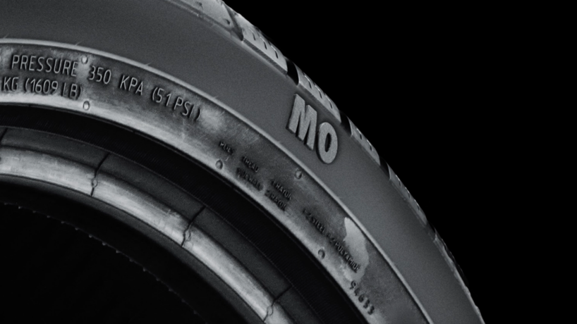 Mercedes Genuine MO Tyres | Mercedes-Benz Detail of a close-up of a Mercedes MO tyre.