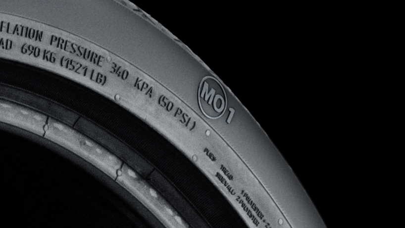 Mercedes Genuine 1 Tyres MO1 | Mercedes-Benz Detail of a close-up of a Mercedes MO1 tyre.
