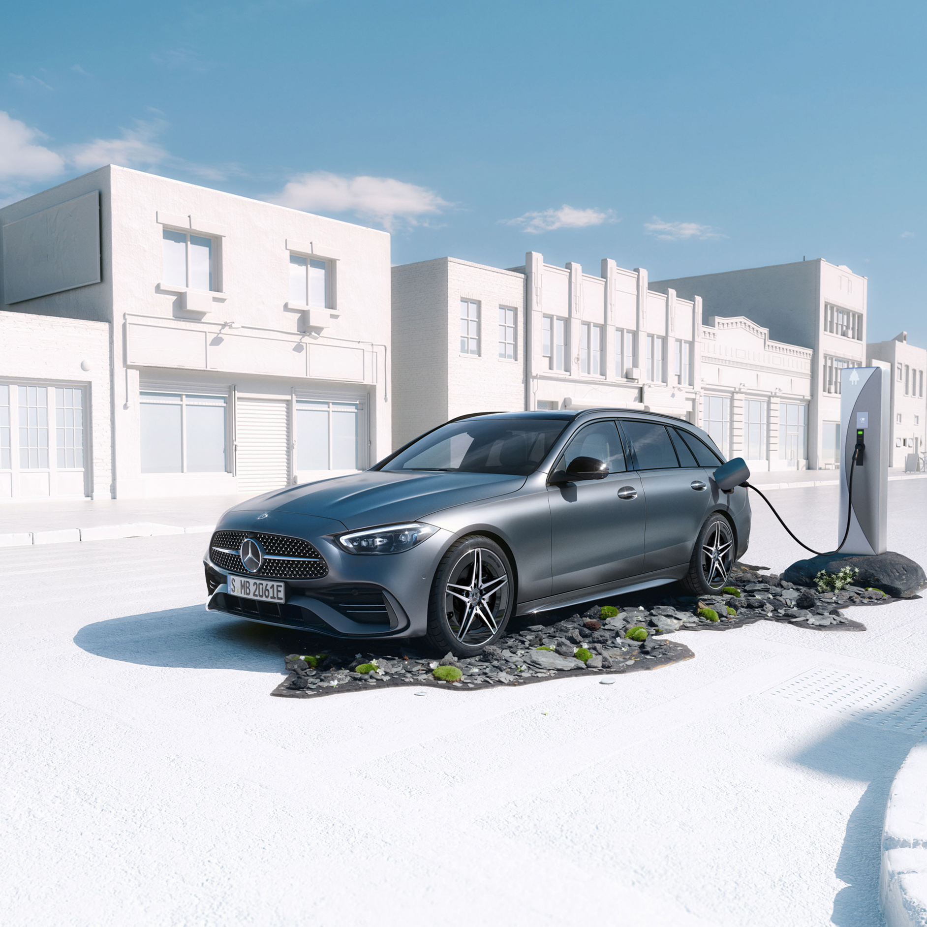 Mercedes-Benz | Land Sea Air | Plug-in hybrids The C-Class 300 e Estate from Mercedes-Benz.