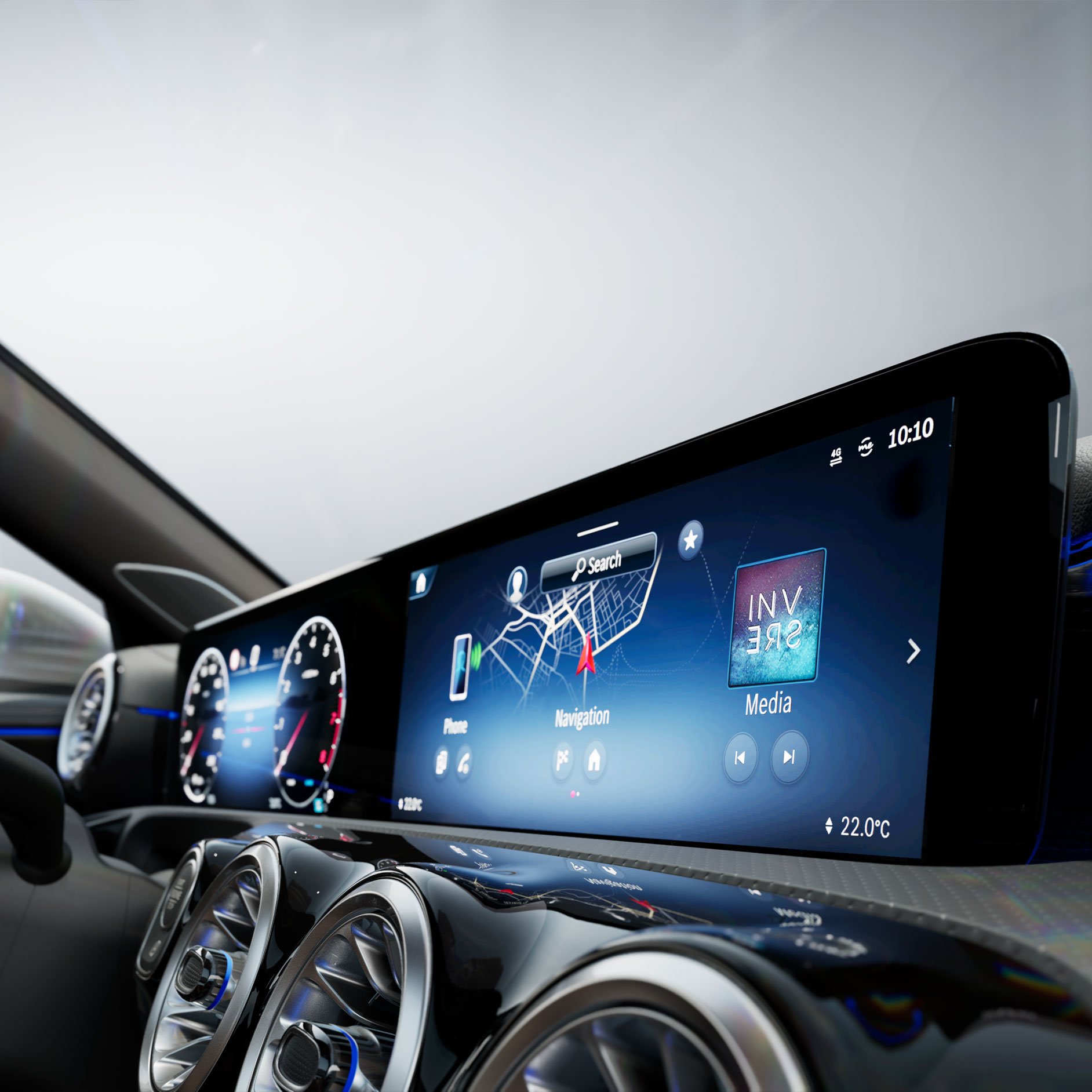 Model overview | MBUX multimedia system | Mercedes-Benz The interior of a Mercedes-Benz.