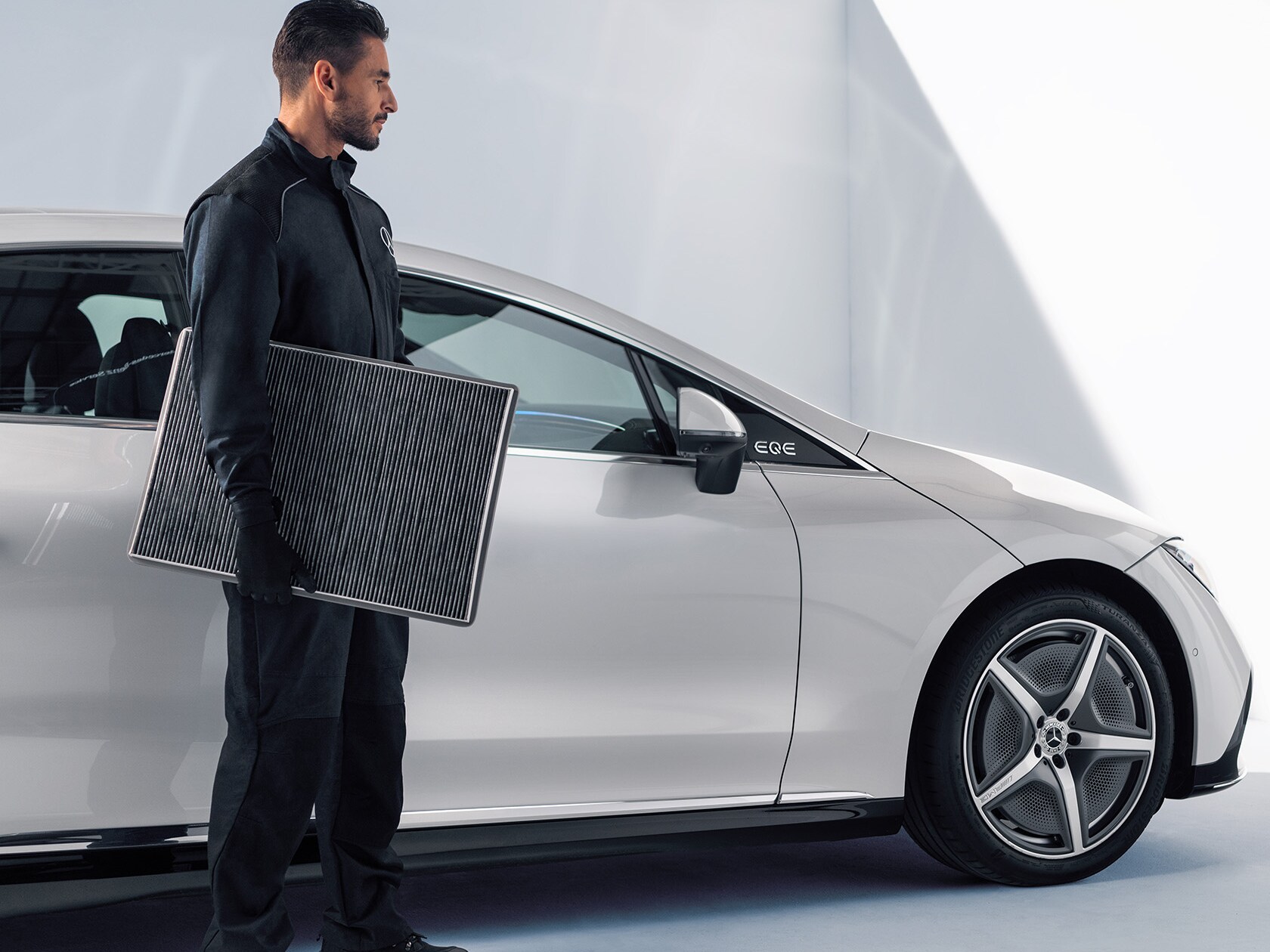 The Mercedes-Benz Trained technician.