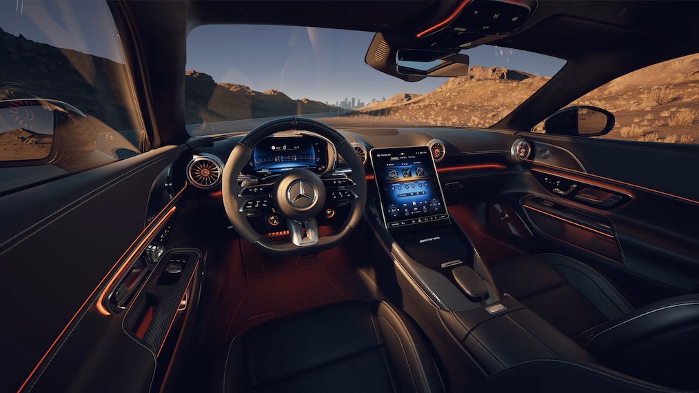 The active aerodynamics in the Mercedes-AMG GT 63 Coupé.