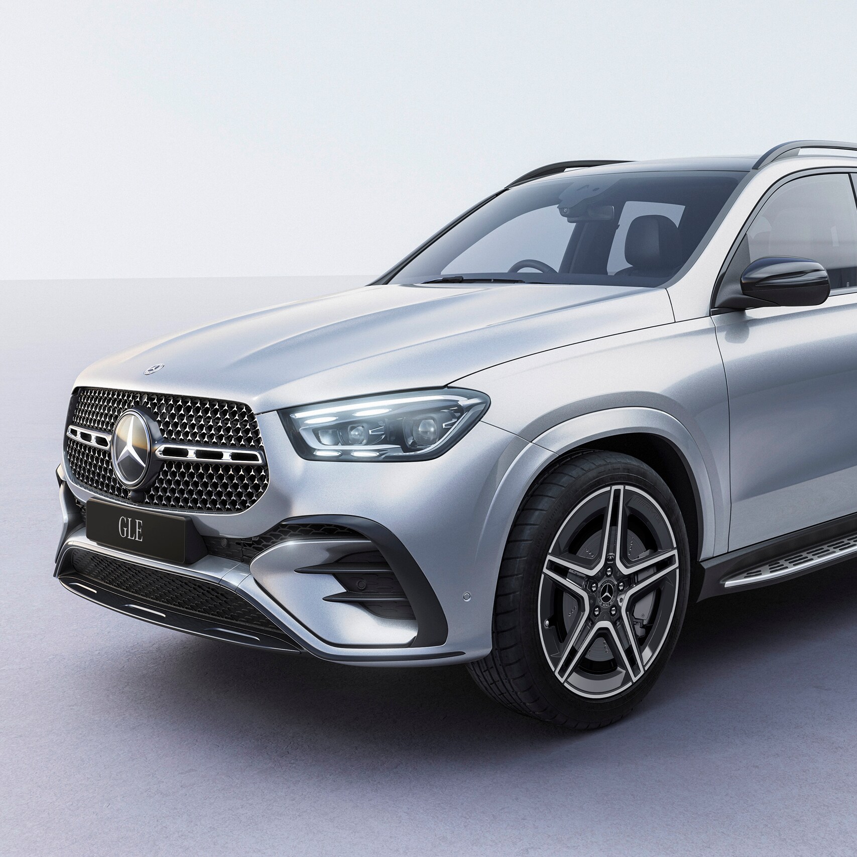Front view of the Mercedes-Benz GLE.