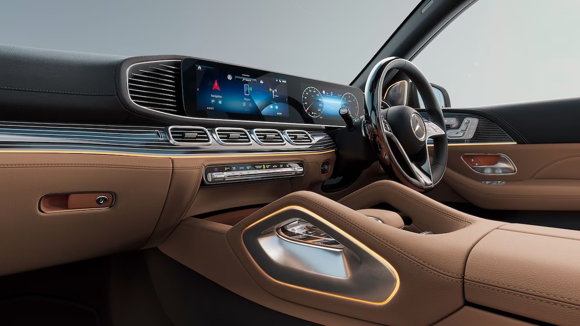 High versatility in the interior of the GLS.