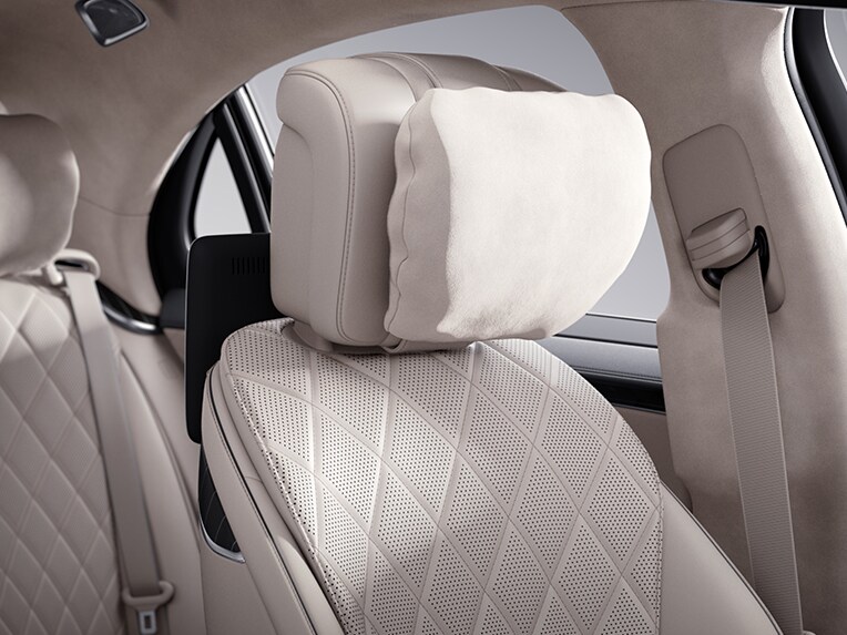 The refrigerated compartment in the Mercedes-Benz S-Class Limousine.