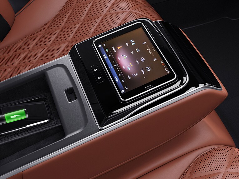 The rear of the Mercedes-Benz S-Class Limousine with Chauffeur package.