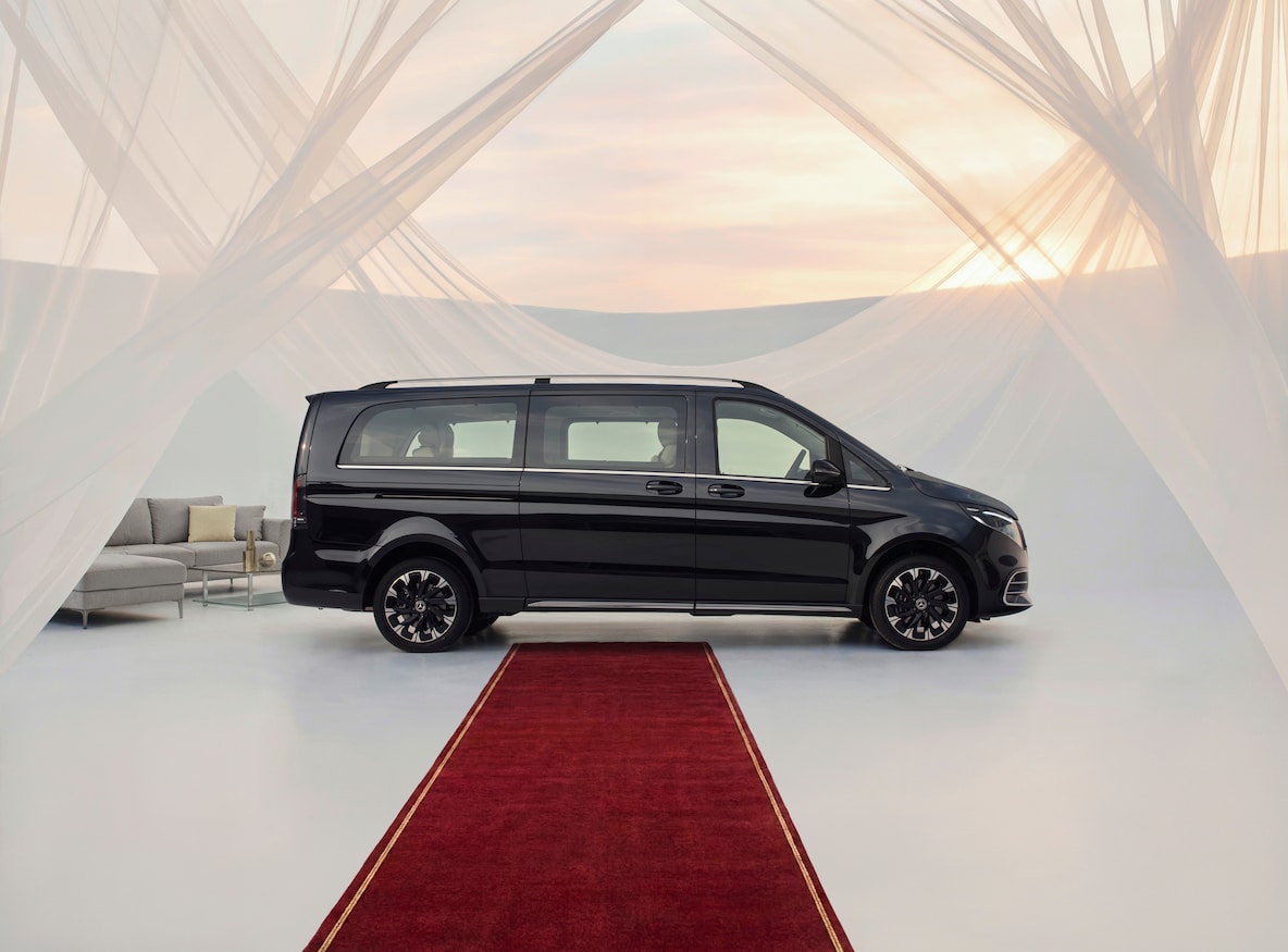 Luxury seats of the Mercedes-Benz V-Class.