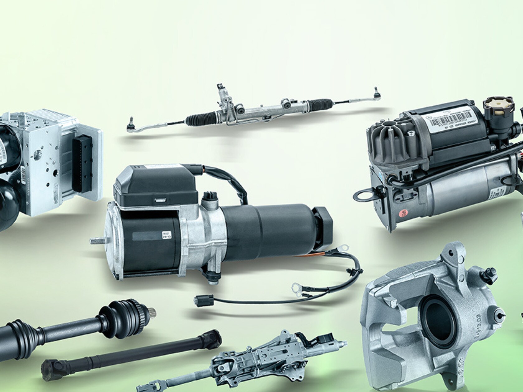 A Mercedes-Benz technician inspects an air filter.